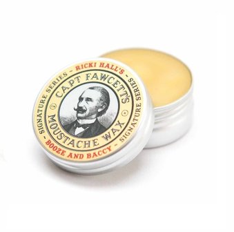 Captain Fawcett Moustache Wax Booze &amp; Baccy 15ml